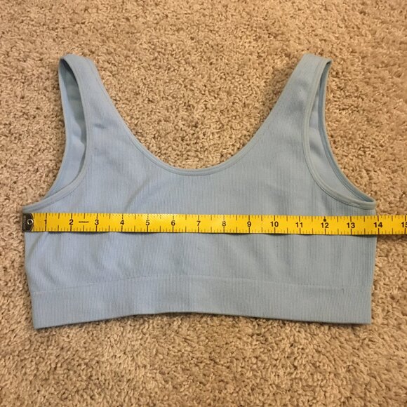 SWS Stretchy Relaxed Pale Blue Sports Bra - Picture 11 of 13
